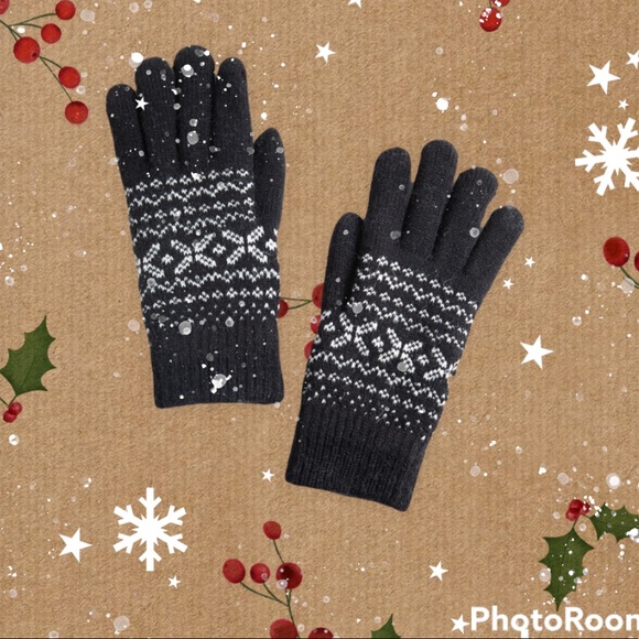 Classic Fair Isle Chenille Lined Gloves - Picture 1 of 3